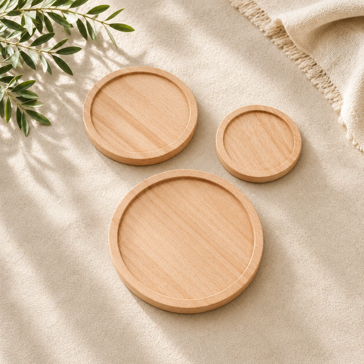 Minimalist Round Wooden Handle