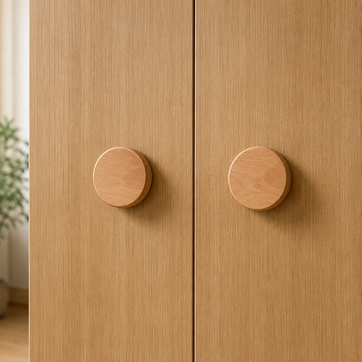 Nordic Round Wooden Handle