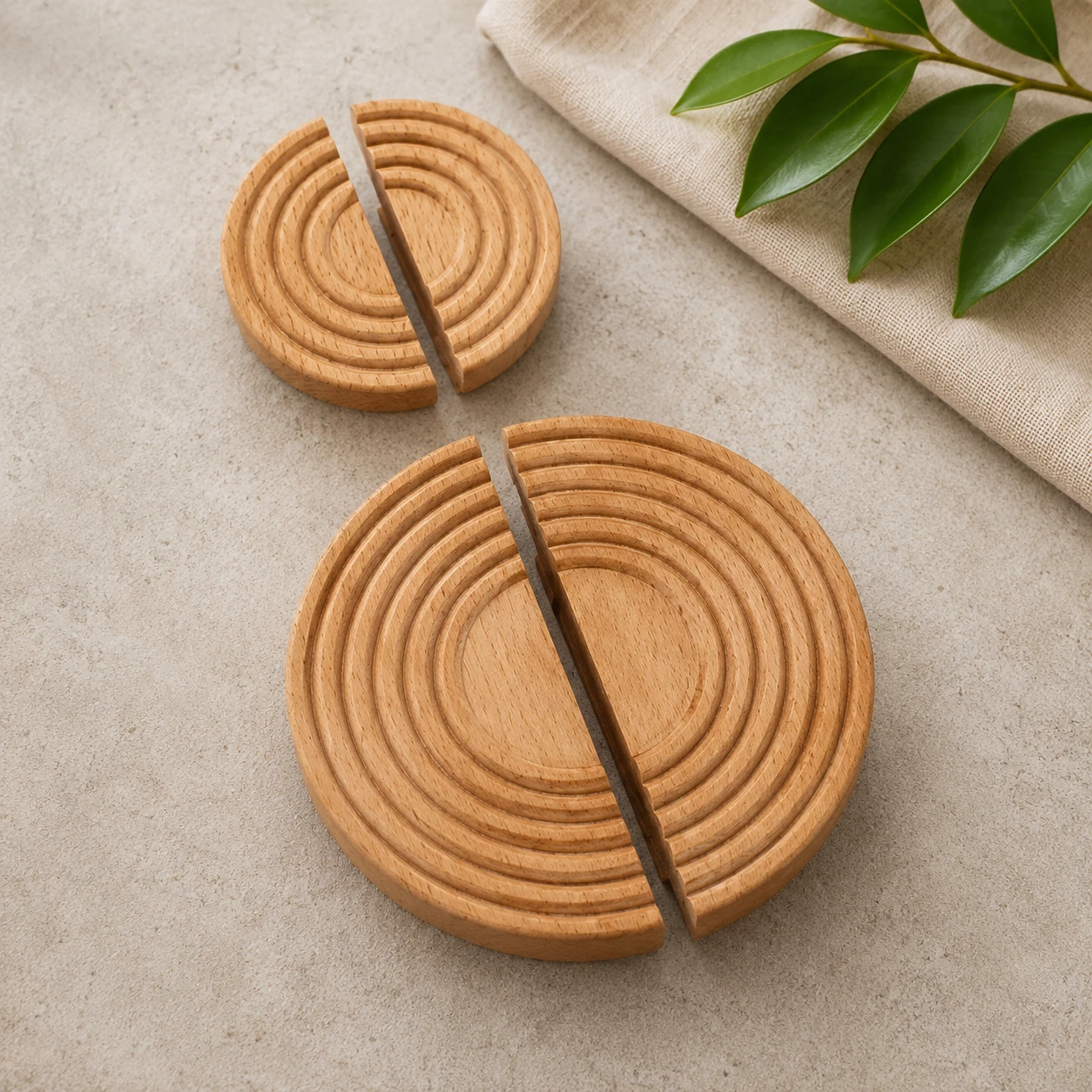 Ripple Wooden Handle
