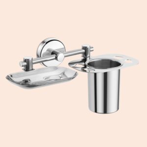 Dazzle Martin  Soap DIsh & Toothbrush Tumbler  SS 304