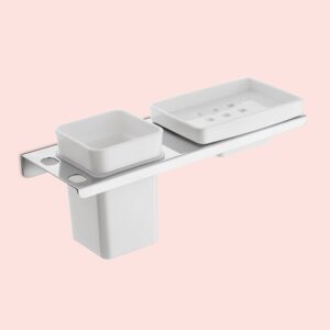 Dazzle hope  Soap DIsh & Toothbrush Tumbler  SS 304